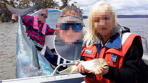 tasmanian couple trout video|Man allegedly behind viral ‘Tassie trout video ...